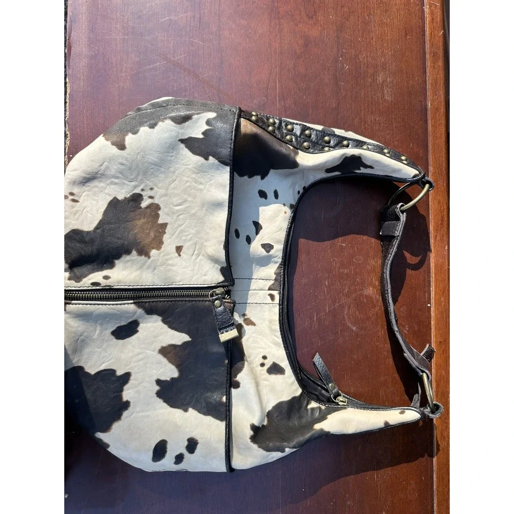 Gal Brown Purse With cow print
